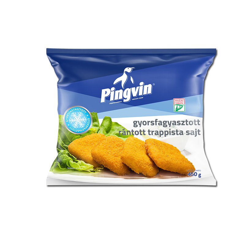 Pingvin gyorsfagyasztott trappista sajt 450 g